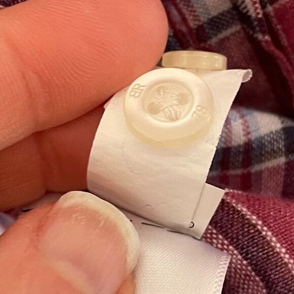 Banana Republic Camden Standard Fit Red Plaid Button Up Linen Shirt, M - Picture 7 of 12